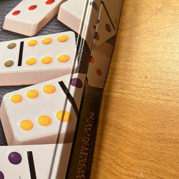 Double Six Dominoes — 28 color dot dominoes. - Picture 2 of 2